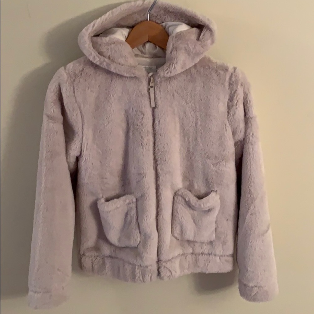 H&M fuzzy zip up hoodie